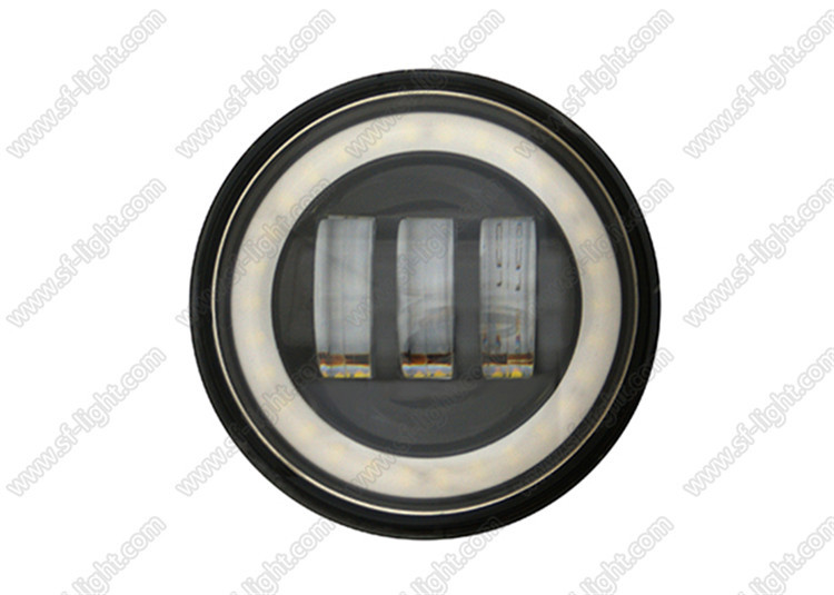 4.5 Inch Round LED Driving Lights , IP68 Motorcycle Fog Lights Kit For Harley