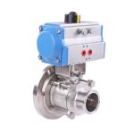 304 316 Stainless Steel Hygienic Weld Clamp Flange Thread Ball Valve with