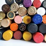 Aluminum Foil Wine Bottle Shrink Caps 35mm Dia With Tear Off Stripe