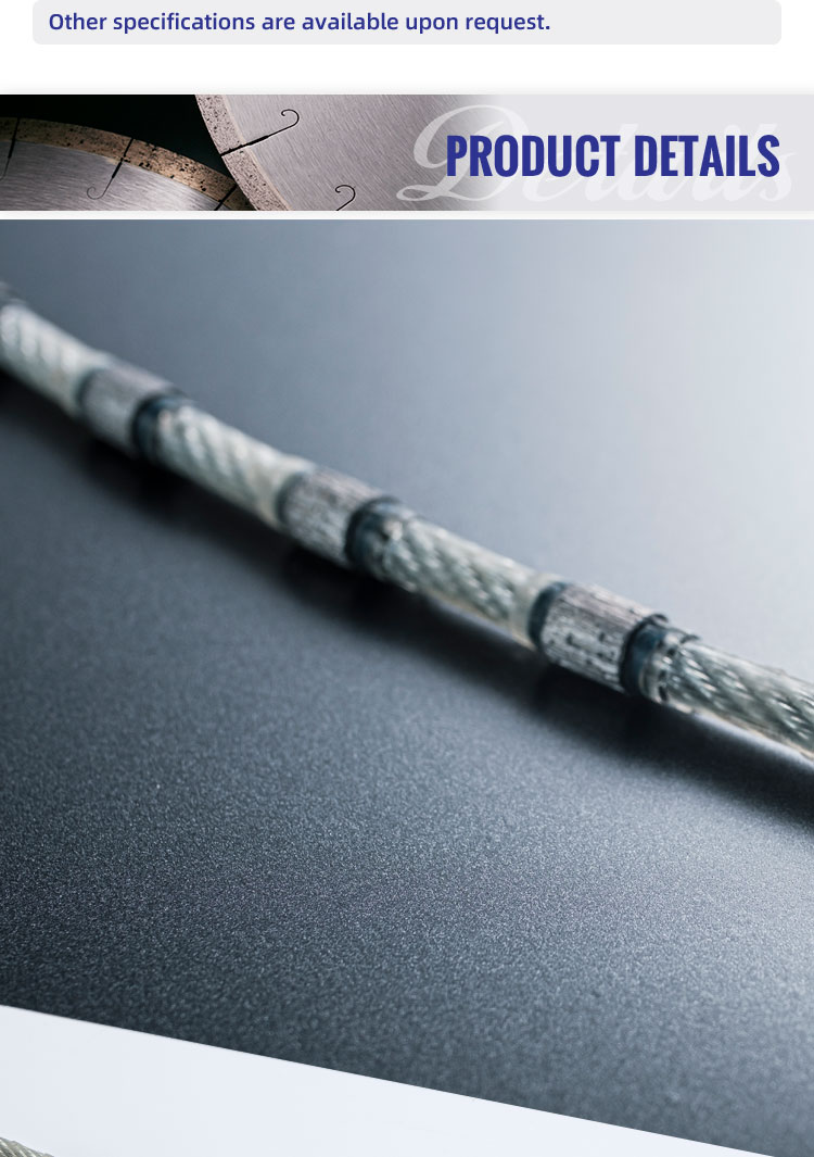 Granite Quarry Wire Saw High Frequency Diamond Cutting Tools for Fast Speed Block Cutting
