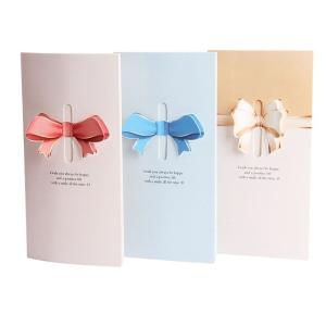 China Recycled OEM ODM Embossed Paper Greeting Cards Luxury Style wholesale