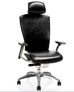 China New Design Italian Genuine Leather Ergonomic Executive Chair wholesale