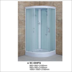 China Sliding Door Bathroom Shower Enclosures with Tempered Fabric Glass wholesale