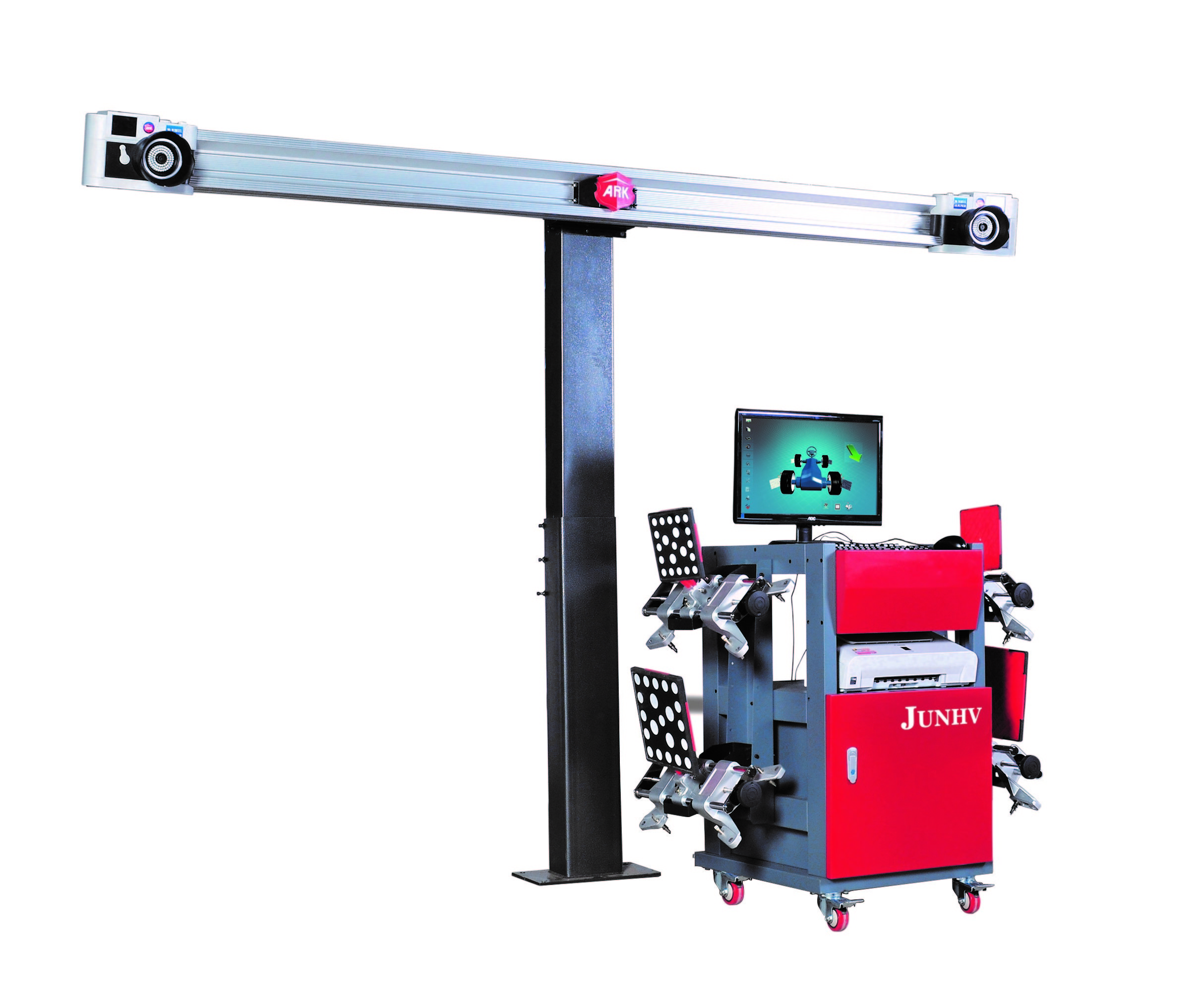 Durable 3D Wheel Alignment Custom Voltage Movable Cabinet 1pc With HP Computer