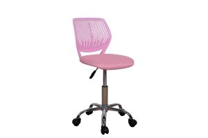 China Fabric Seat Armless Office Chairs Mid Back , Adjustable Height Kids Computer Chair wholesale