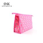 Polyester Portable Dot Printed Cosmetic Travel Bag