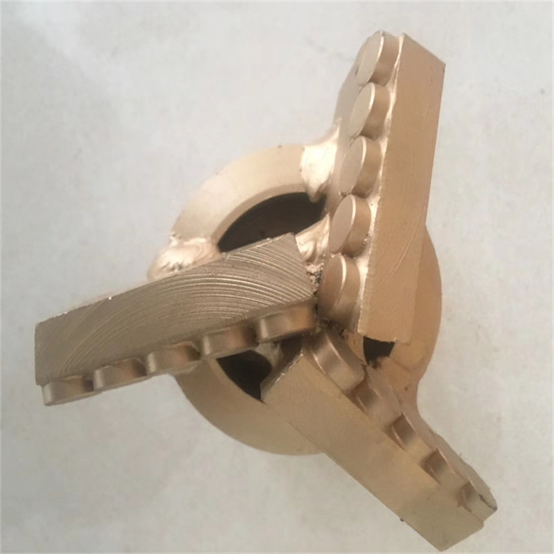 Diamond 3-Wing Scraper PDC Drag Drill Bit for Water Well Mining Drilling