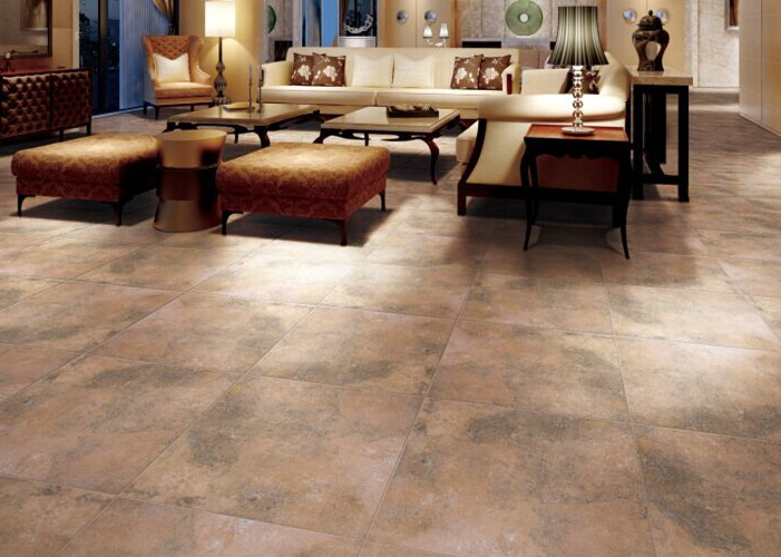 60x60 Cm Size Cement Look Ceramic Tile Less Than 0.05% Absorption Rate