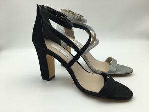 China SGS Leather Open Toe Sandals Women'S Single Strap Sandals With YKK Nylon Zipper wholesale
