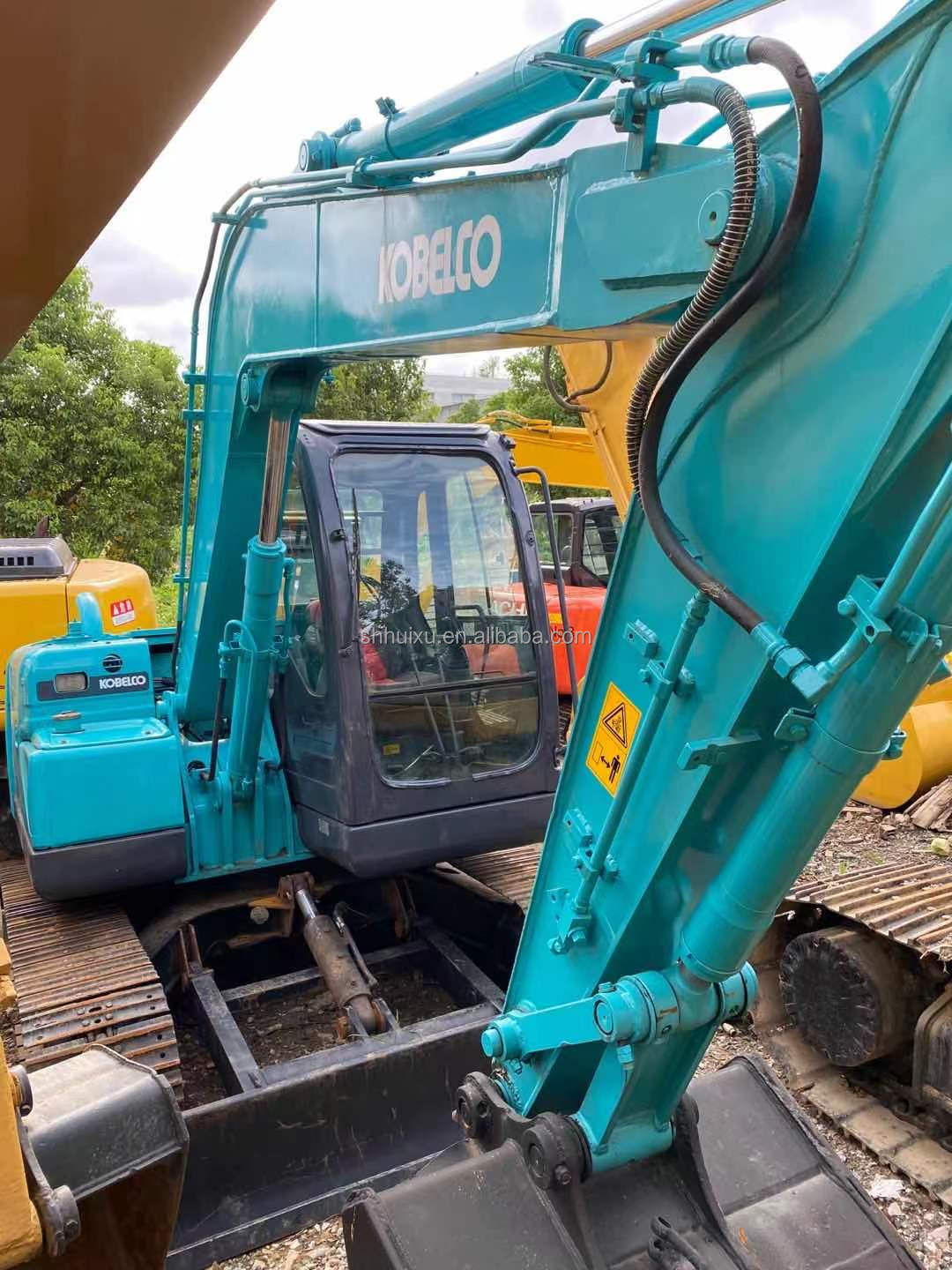 Micro mini excavator Kobelco 75 second hand small digger used machinery 7.5 ton excavadora usa China garden excavator