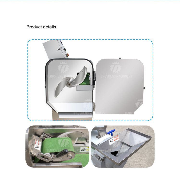 2.25kw 1000kg/h Vegetable Cutter Potato Slicer Machine