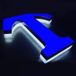 Shop Logo Outdoor LED Letter Sign with 28C Working Lifetime of 50000 Hours and