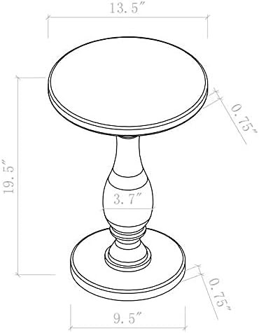 13.5'' Diameter Custom Acrylic Furniture Acrylic Coffee Table For Living Room Bedroom