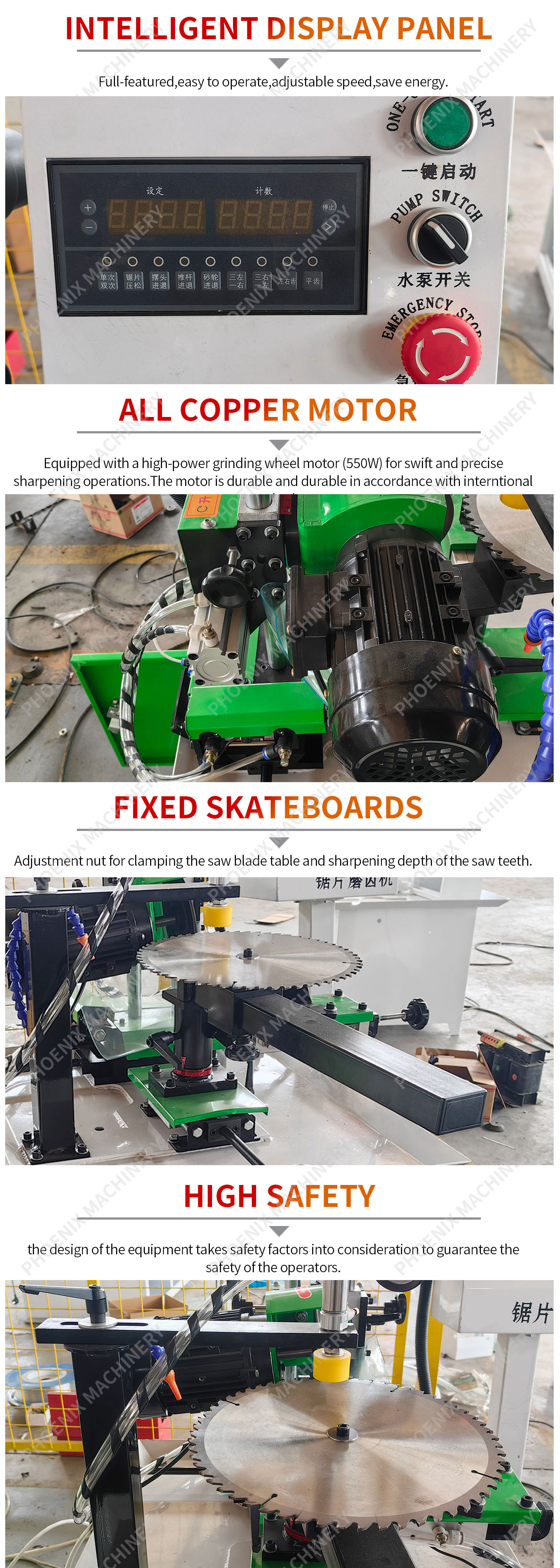 110 KG PM870C Alloy Circular Saw Blade Gear Grinding Knife Die Machine Tool Equipment