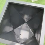 Community L407xW407xH1042mm Black Metal Plant Pot