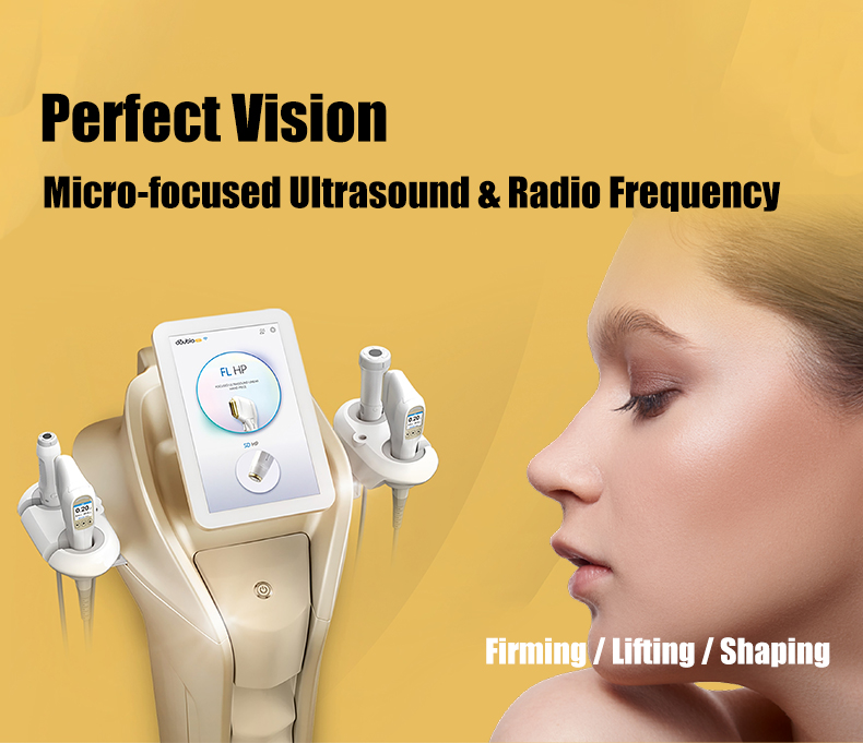 MFU RF Ultrasonic Hifu Beauty Machine For Face Lifting Skin Tightening Wrinkle Reduction Body Firming Treatment