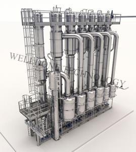 China Concentrated Juice Three Effect 0.25Mpa Falling Film Evaporator wholesale