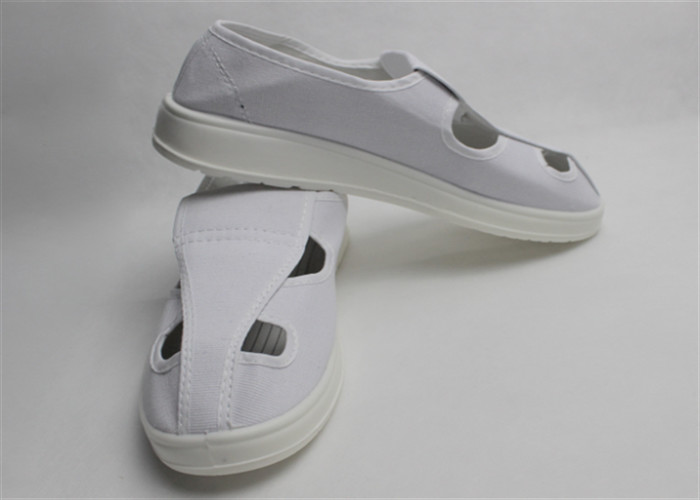 Cleanroom ESD Safety Shoes With PU Sole And Canvas Upper Cover