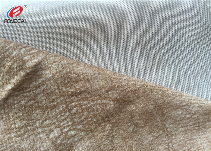 Polyester Print Sofa Velvet Upholstery Fabric , Velvet Curtain Fabric Make To Order