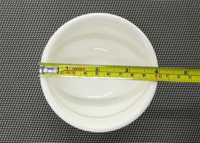 Weight 181g Porcelain Dinnerware Sets Ceramic Round Soup Bowl With Logo Dia.10cm