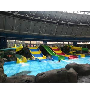 China Interactive Fiberglass Kids Water Slide For Family Fun Colorful Design Easy Assembly wholesale