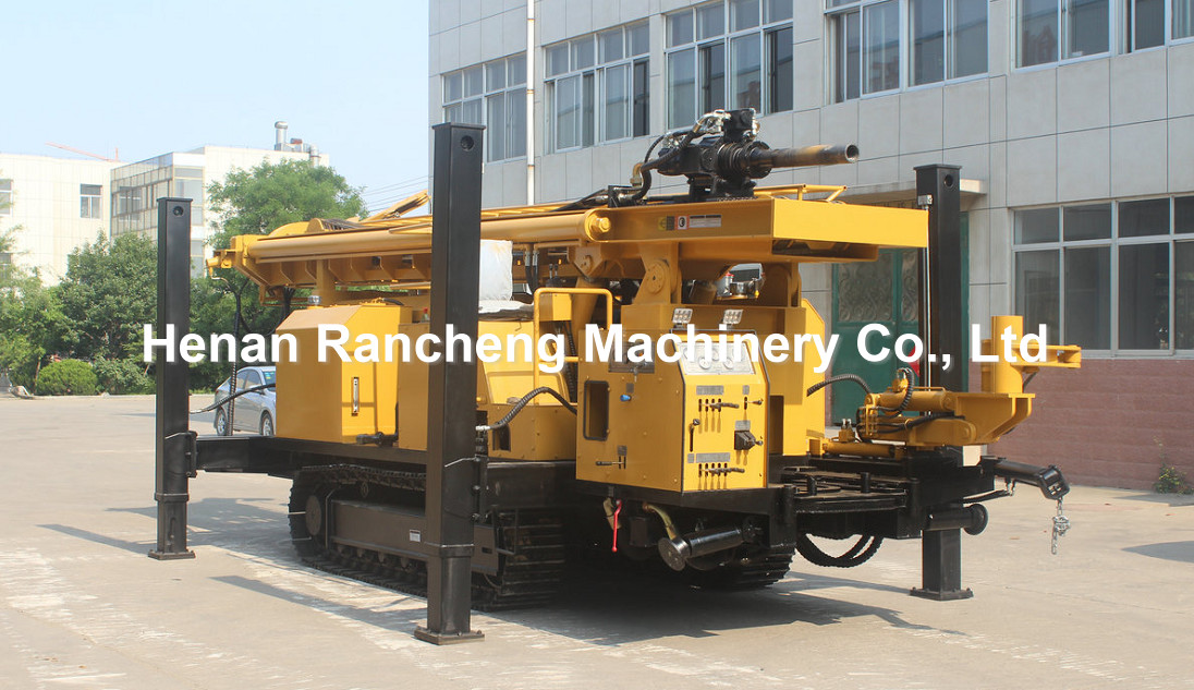 Hydraulic Crawler Water Well Drilling Machine 160KW 750m Hole Depth