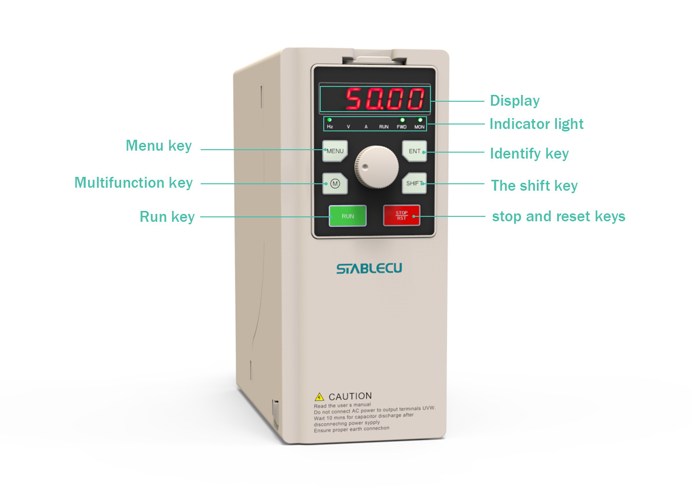 0.75KW 1.5KW 2.2KW 3.7KW 3 Phase Motor VFD For CNC Machine