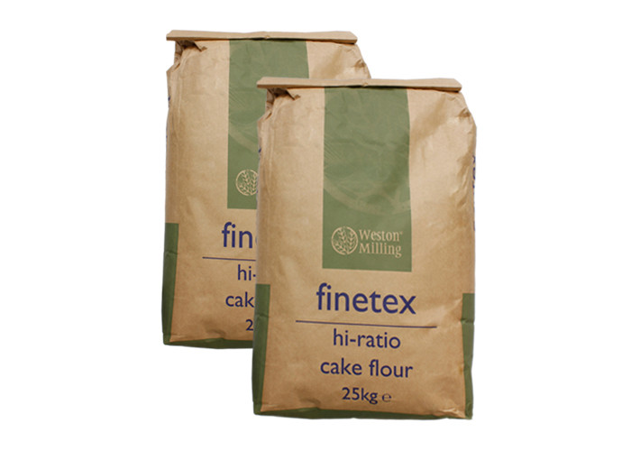 Flat Bottom 3 Layer Kraft Paper Bag For Charcoal Chemical Materials Packaging
