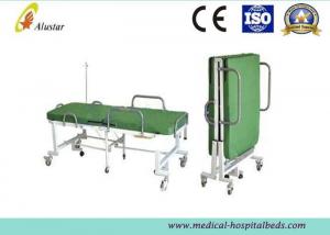 China Powder Coated Steel Medical Foldable Hospital Bed With Mattress (ALS-F249) wholesale