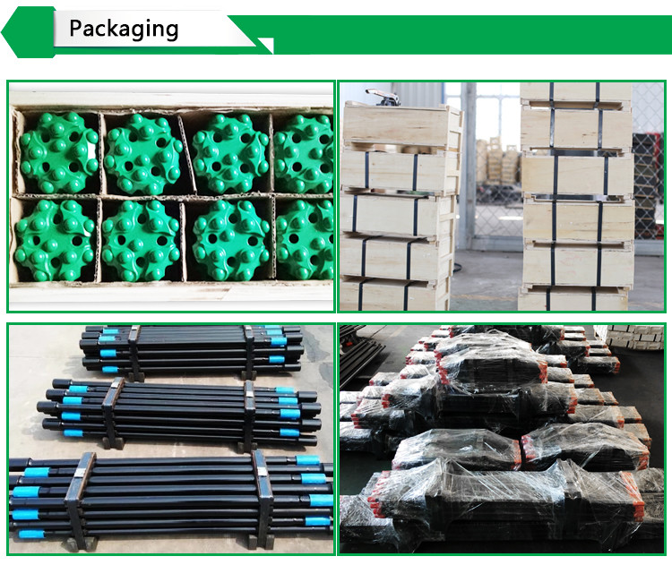 T45 Retractable Thread Button Bit For Rock Drilling