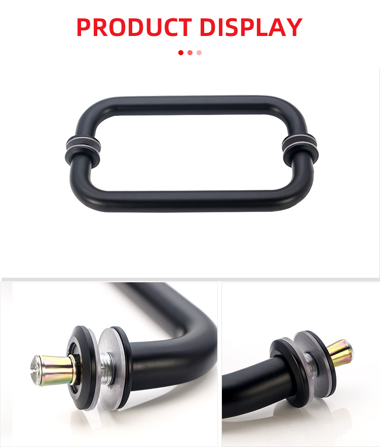 1000mm Long Customizable Double Sided Glass Door Pull Handles for Modern Design Style
