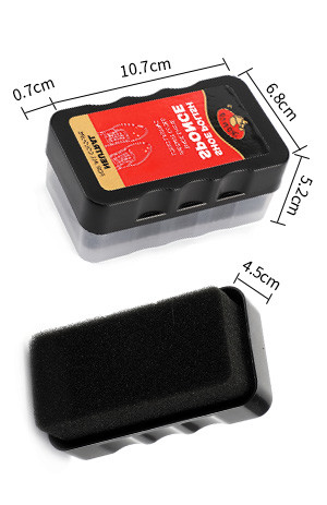 Shoe Shine Sponge Hanging Holes Supermarket Shelves Shining Shoes Care European Market OEM Processing