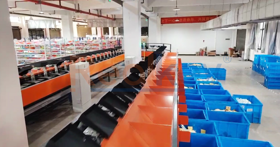 Automated Parcel Sorting Machine With Personalized Tray Design High Load Capacity
