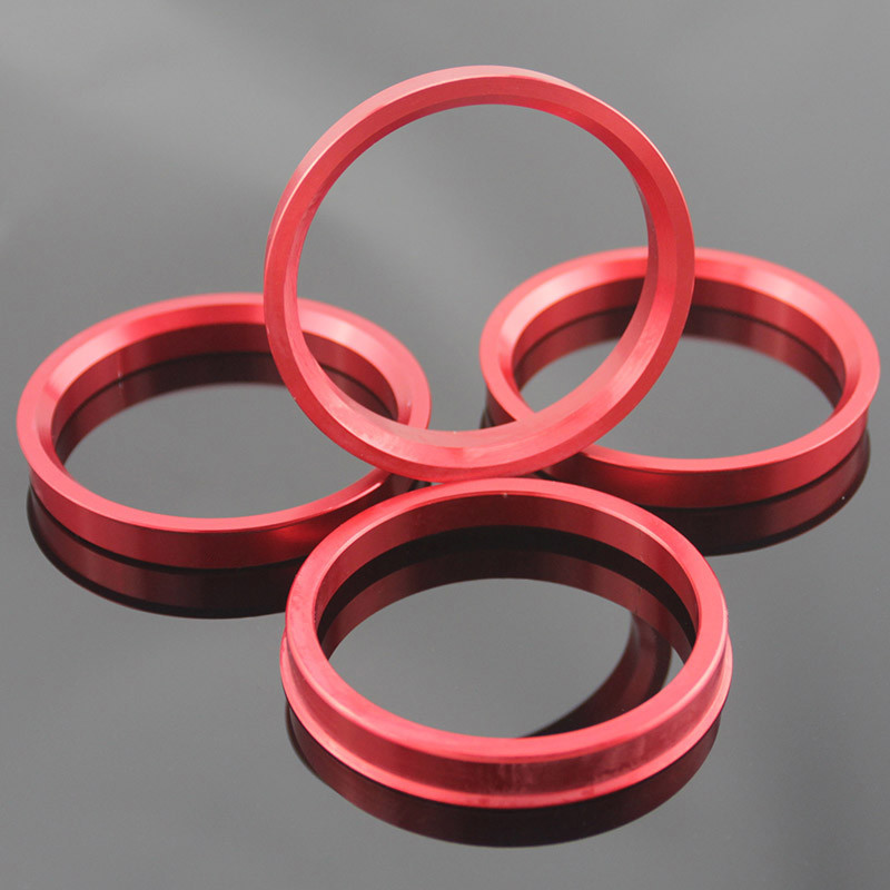 CNC Super Thin Aluminum Hub Centric Rings With Anodize Coatings OD73.0 ID67.1