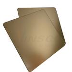 Sand Blasted Decorative Stainless Steel Sheet 0.3-3mm Golden Mirror SS Sheet