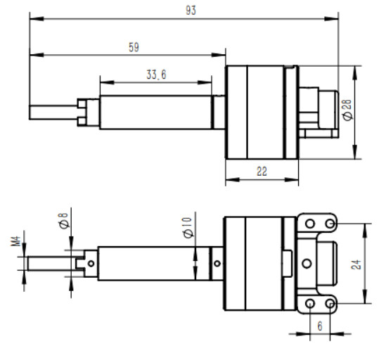 11.1V 100W Brushless Underwater Motor For Submarine ROV Thruster