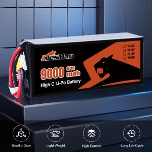 China 6S 22.2V lipo battery Klesman 10000mAh UAV drone batteries fpv battery cell with XT60 for FPV drone wholesale