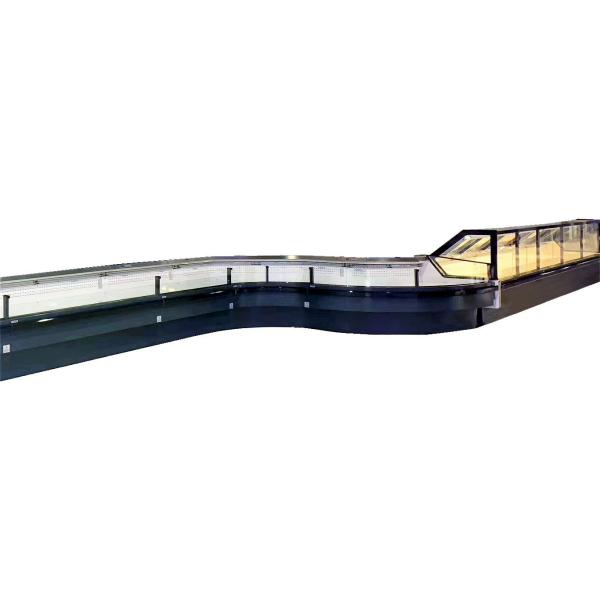 Quality Hygenic Durable Refrigerated Serve Over Display Counter Refrigerated Showcase for sale