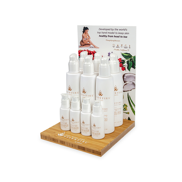 Countertop Essential Oil Display Rack Bamboo Wooden Essential Oil Display Stands Boutique