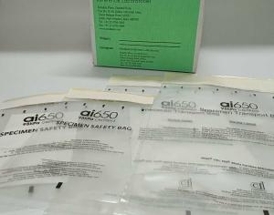 China Biological 95kpa Specimen Transport Bag 100% LDPE Plastic Type wholesale