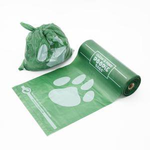 China Heavy Duty Green Biodegradable Dog Waste Bags Leakproof Disposable wholesale