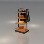 Convenient Display Rack for Garment and Shoes Stores