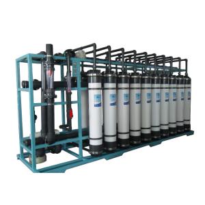 70TPH Ultrafiltration Systems Water Treatment , 2KW commercial rO water plant