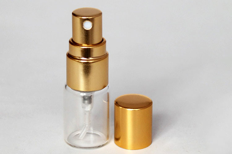 2 Oz Cosmetic Glass Bottles / Cosmetic Pump Bottles Cylindrical Shape