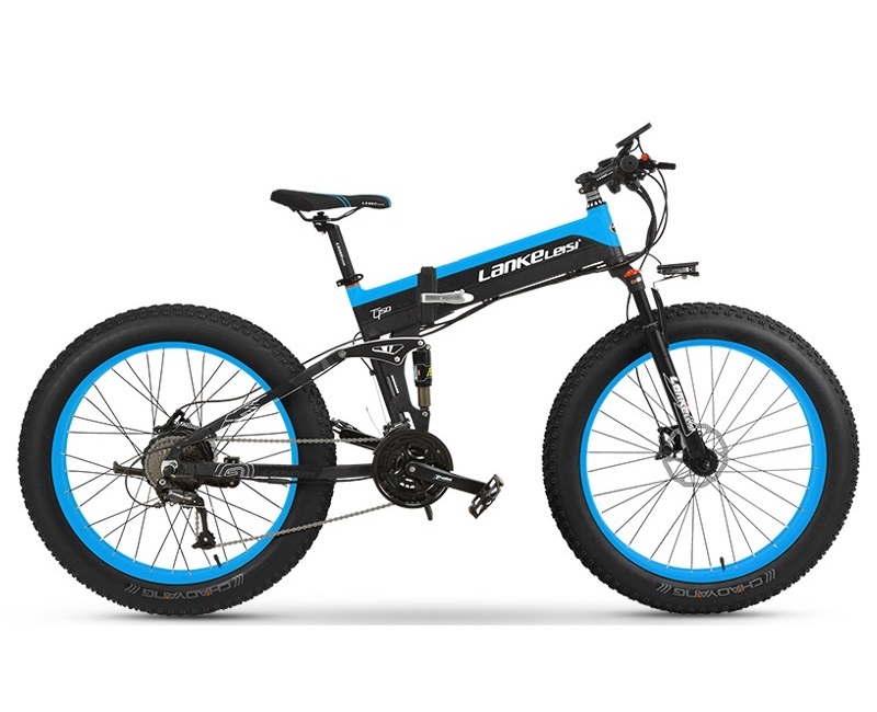 LANKELEISI 26 Inch Big Wheel Electric Bike Hydraulic Disc Brake High Strength