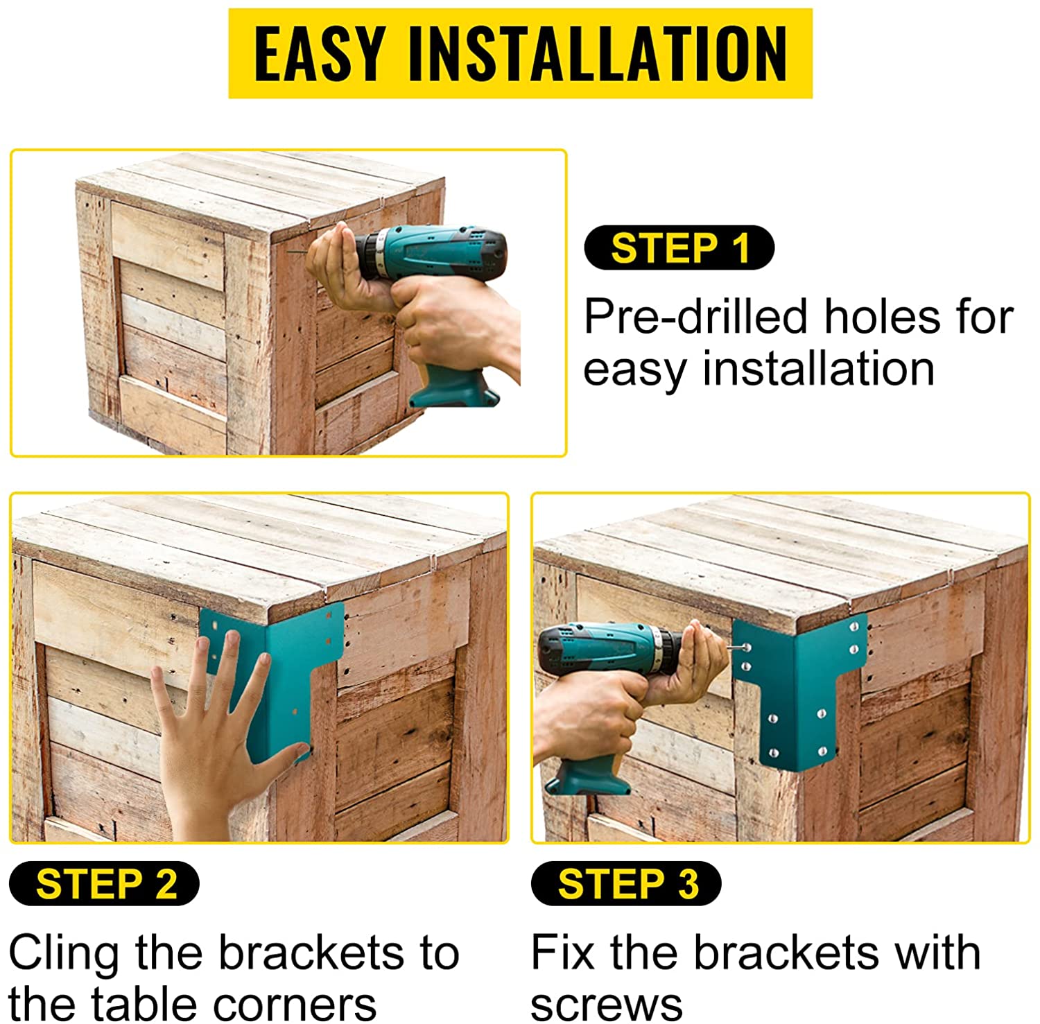 Steel Work Bench Brackets DIY Heavy Duty Craft Table Work Benches for Garage