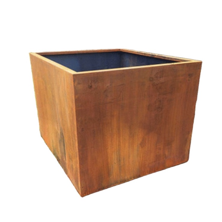 120cm square tree planter aluminum modern steel planter for tree