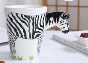 China Food Grade Three Dimensional 15 Oz Zebra Mugs wholesale