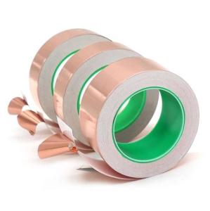 China Single Sided Conductive 30mm*30m Copper Foil Shielding Tape wholesale