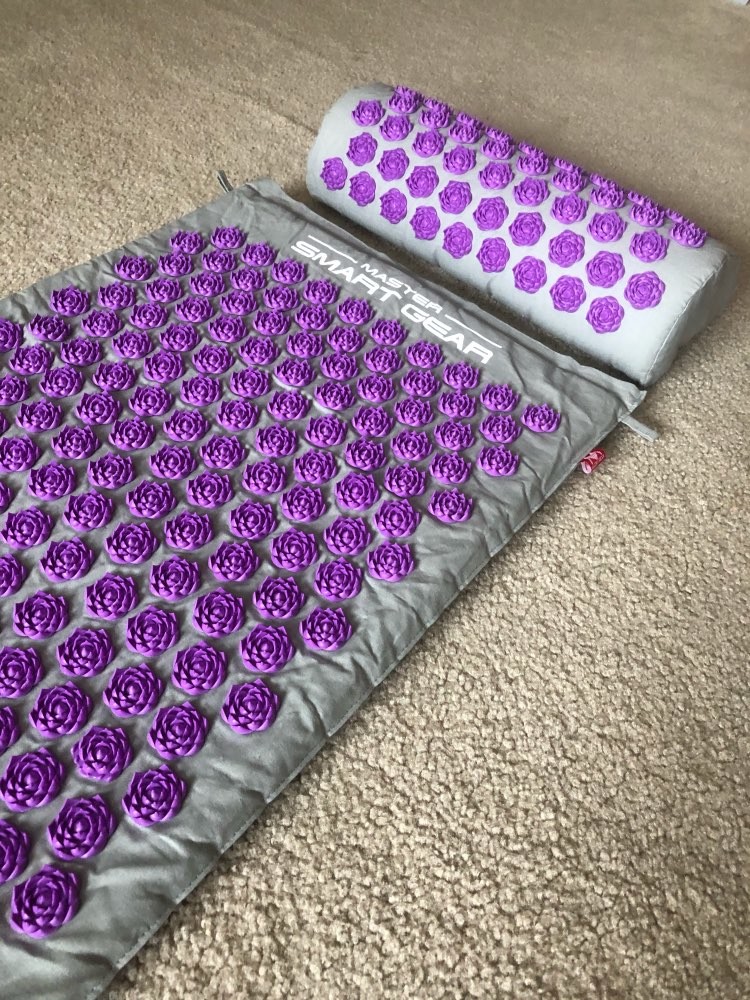 Acupressure Massage Mat Pillow Set For Relieves Stress Back Neck Sciatic Pain